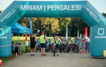 Vingio parke virė vaikų dviračių kova: kai kuriuos nugalėtojus skyrė vos sekundė