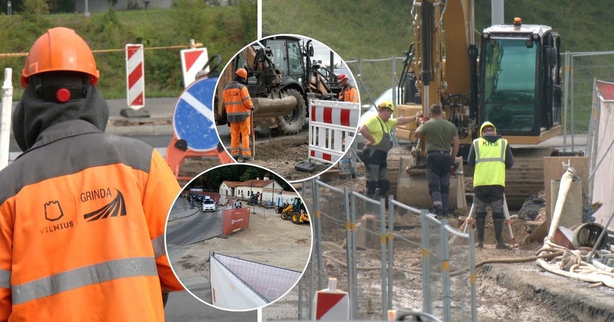 Vilniaus kiemų remontas kelia pyktį: vienur darbai stringa mėnesiais, kitur viskas baigiama per kelias savaites