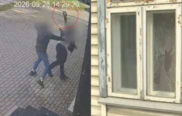 Panevėžyje trinkelėmis siautėjo neblaivus vyras: kameros užfiksavo pavojingą išpuolį