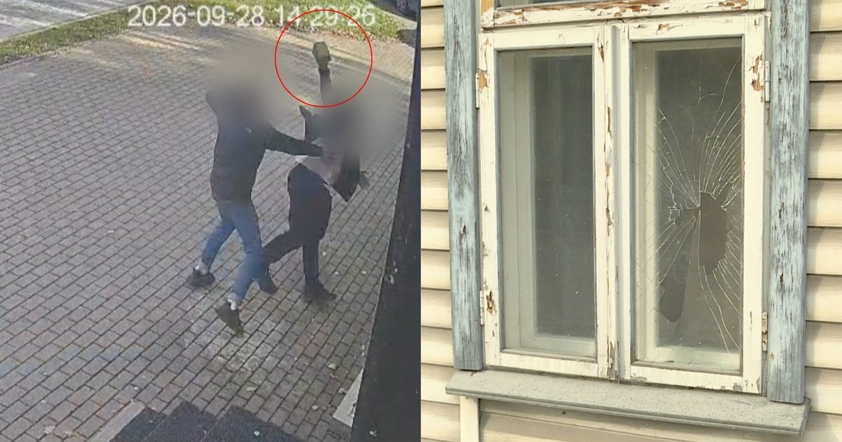 Panevėžyje trinkelėmis siautėjo neblaivus vyras: kameros užfiksavo pavojingą išpuolį