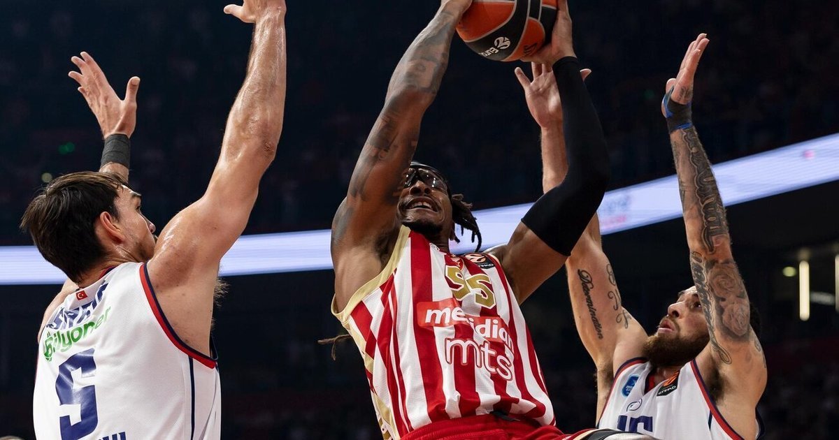 Drama Belgrade: „Crvena Zvezda“ palaužė „Anadolu Efes“, o Mike‘as Jamesas patyrė sunkią traumą