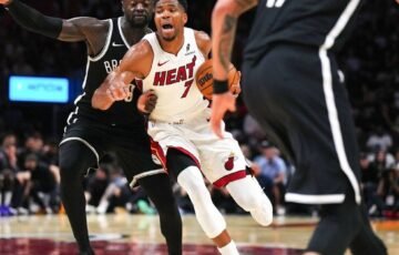 Heat“ puolime sprogo: Antetokounmpo dominavimas ir 144 taškai nepaliko šansų „Nets