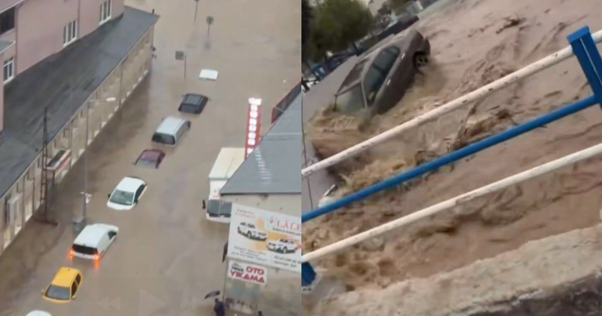 Stichija smogė dviem kryptimis: Stambule žuvo žmonės, Rodo saloje vanduo nusinešė automobilį