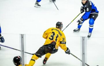 Lietuviai žibėjo užsienio ledo ritulyje: Kaleinikovas ir Bisturys pelnė įvarčius