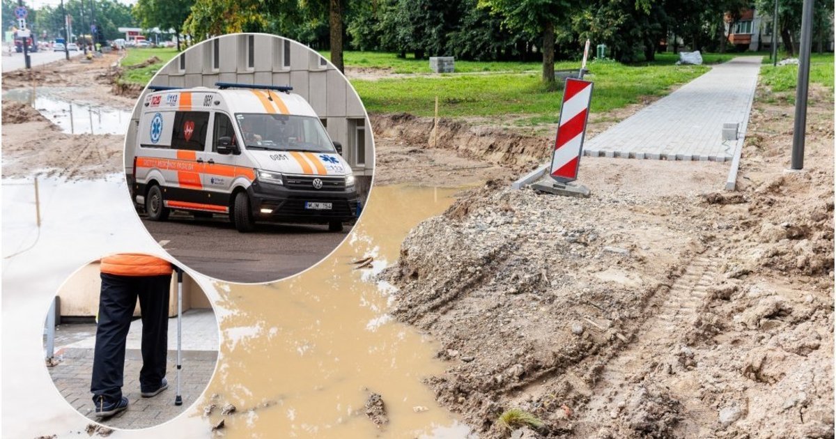 Vilnius ragina eiti pėsčiomis: remontai kai kur kelionę paverčia nesaugia kliūčių trasa